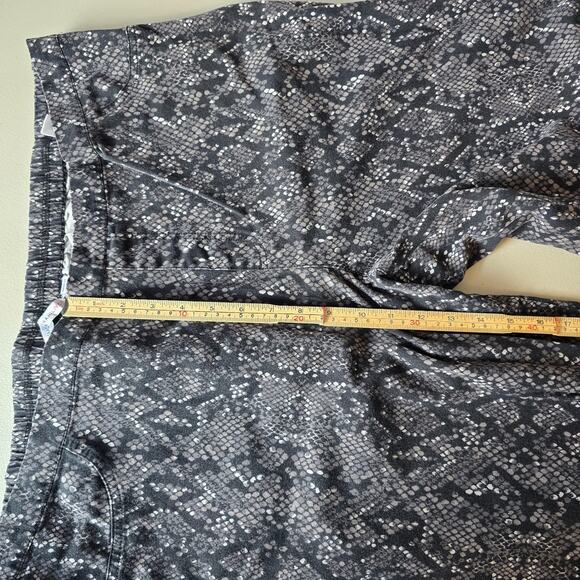 Isaac Mizrahi Live Pull On Pants Women's 24WT Black Gray Pattern Stretch - Picture 13 of 16